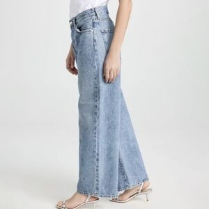 Gold Design Organic Cotton The Dixon Jean High Rise Wide Leg Jeans  Sz 28